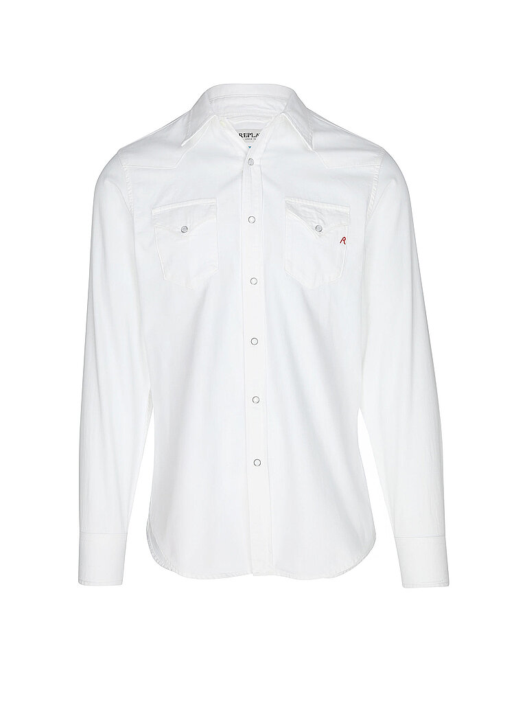 Replay Camicia di jeans bianco XL