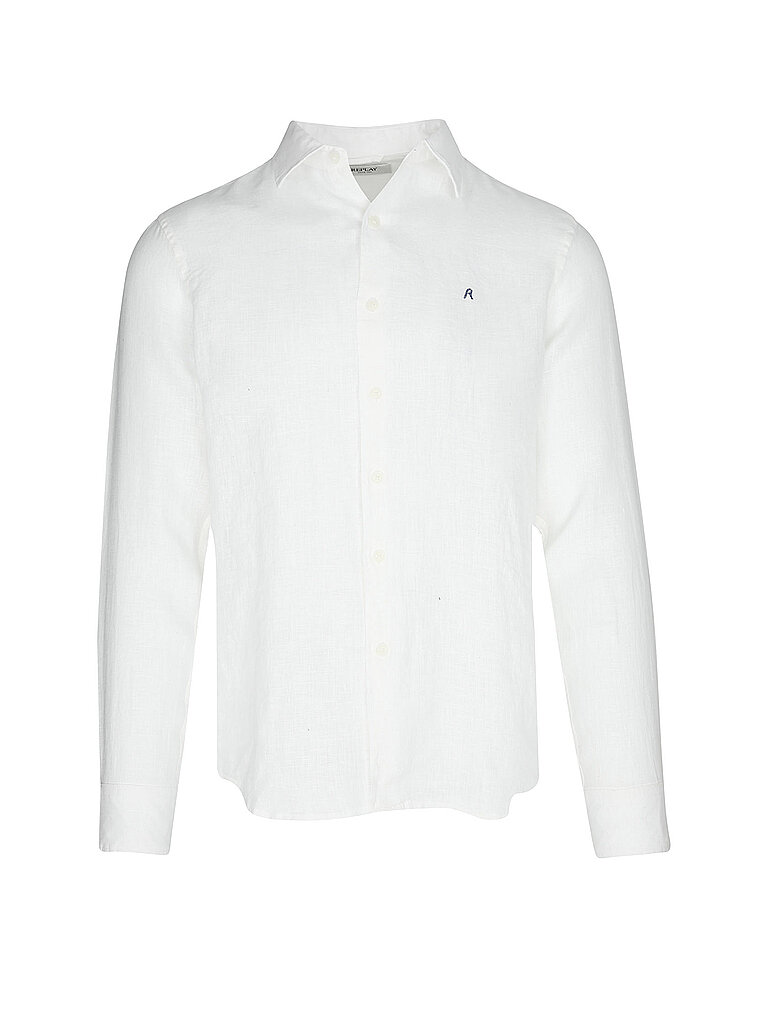 Replay Camicia di lino bianco XL