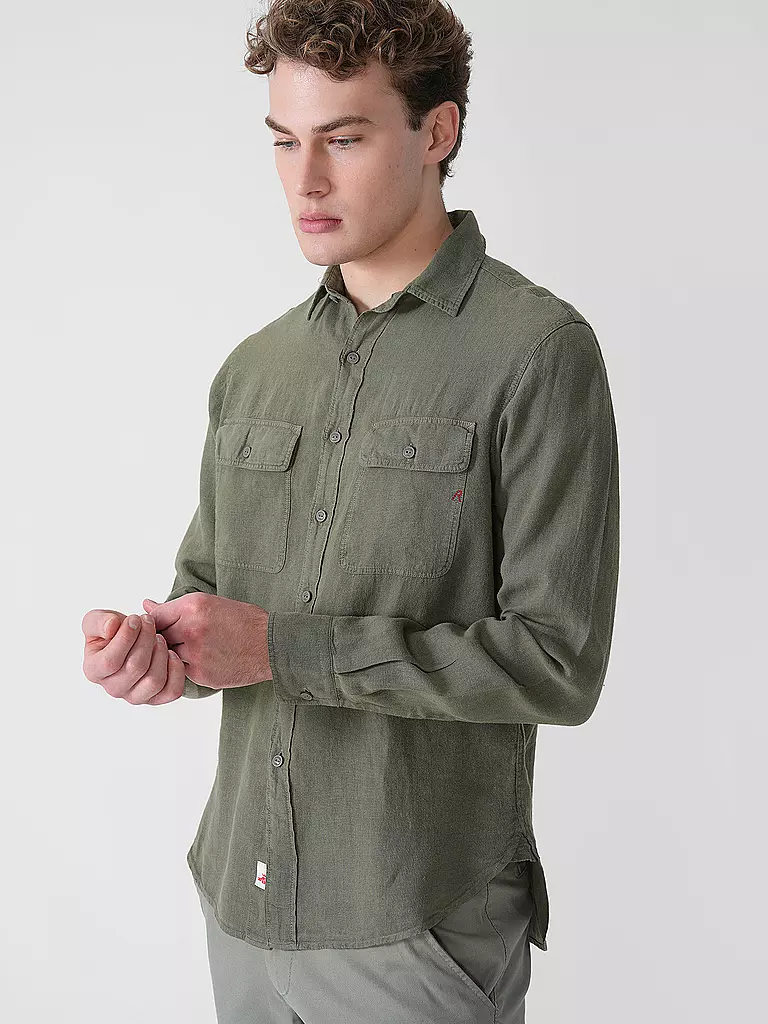 REPLAY | Camicia di lino regular fit | 