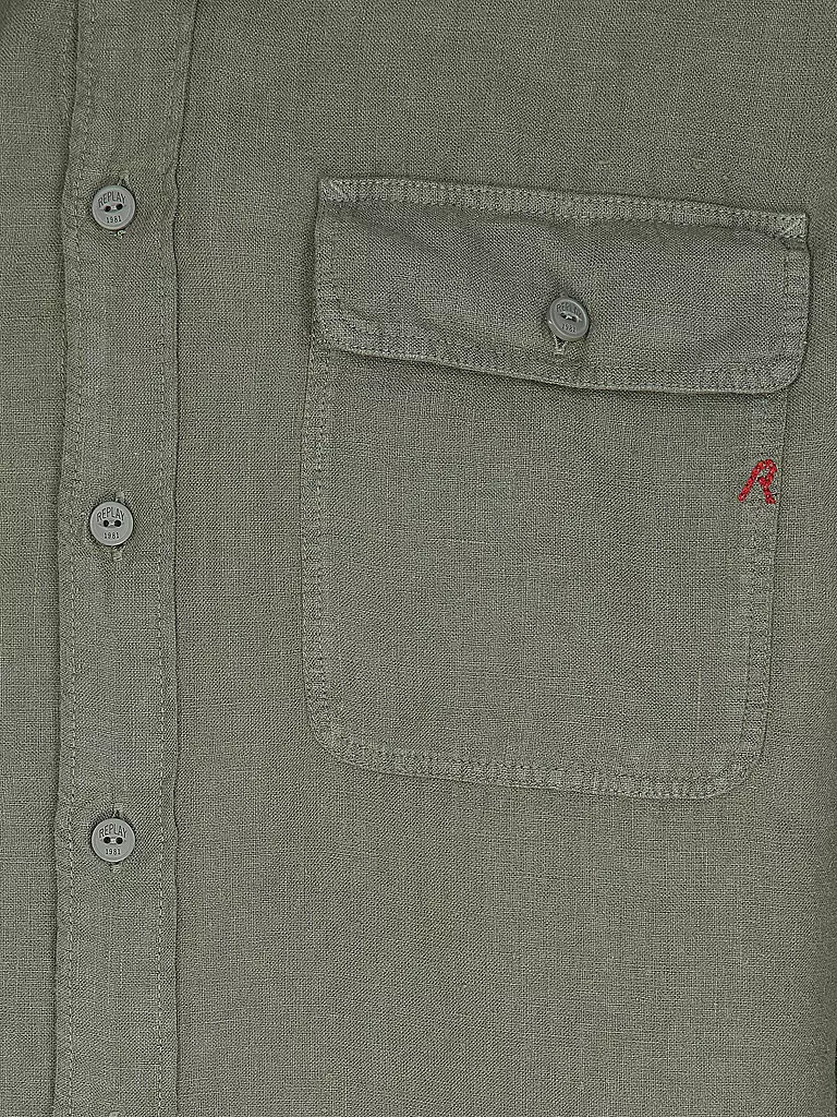 REPLAY | Camicia di lino regular fit | 