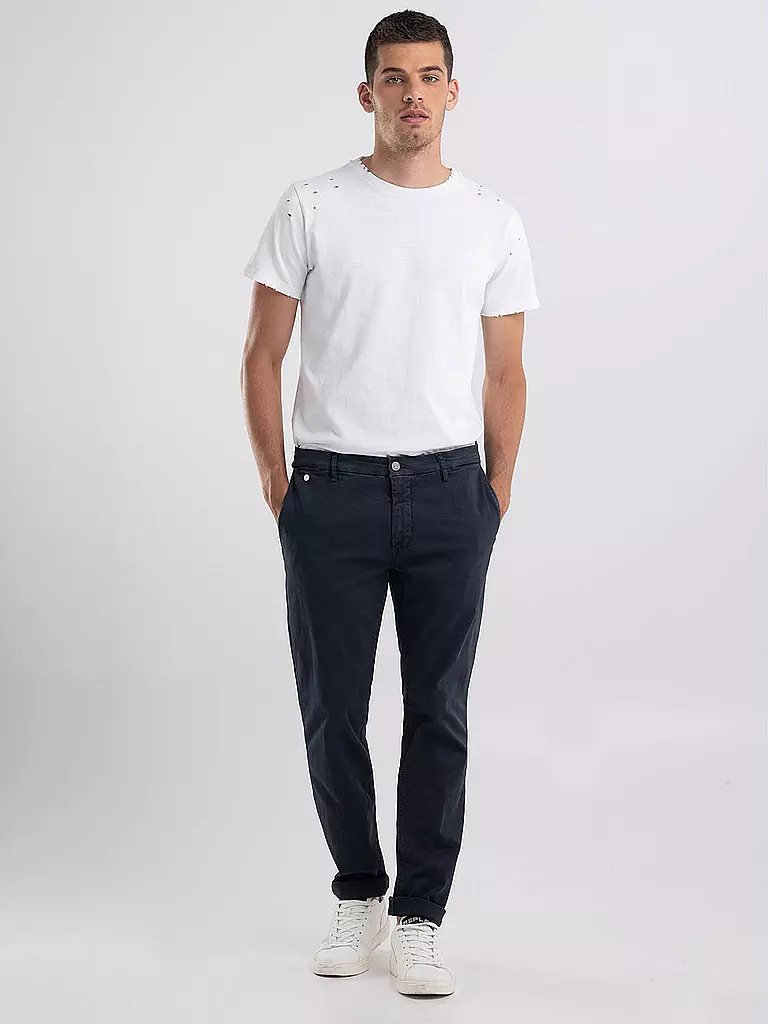 REPLAY | Chino Regular Fit "Benni" Hyperflexx | Blu