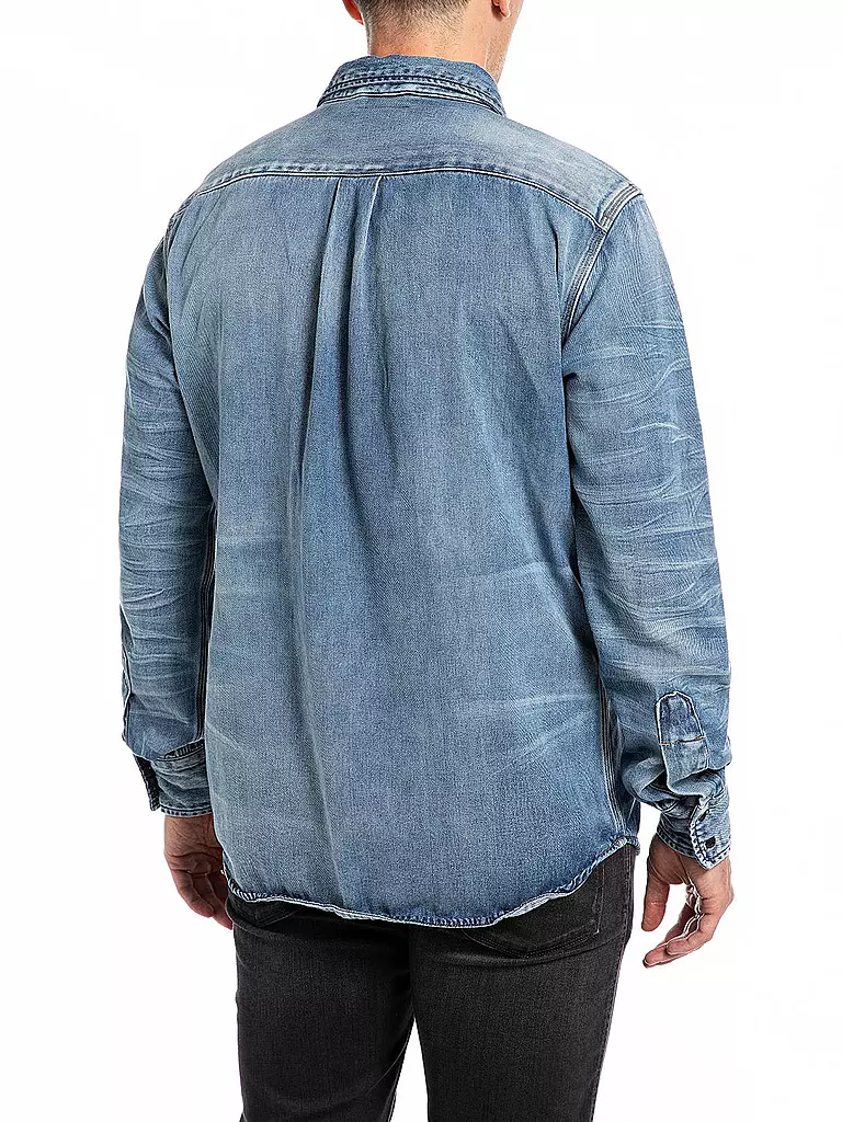 REPLAY | Hemd OVERSHIRT DENIM | Blu
