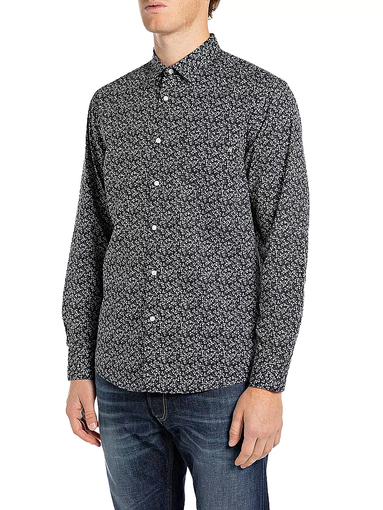 REPLAY | Hemd Regular Fit  | Nero