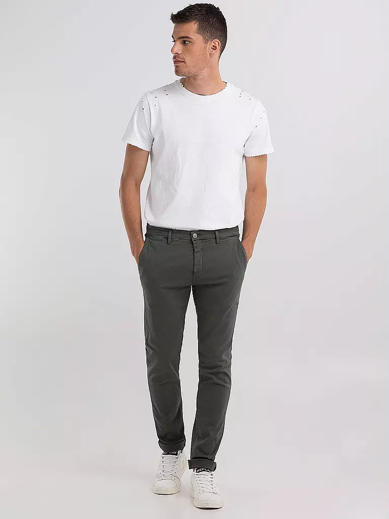 REPLAY | Jeans Slim Fit ZEUMAR - Hyperflex | Verde scuro