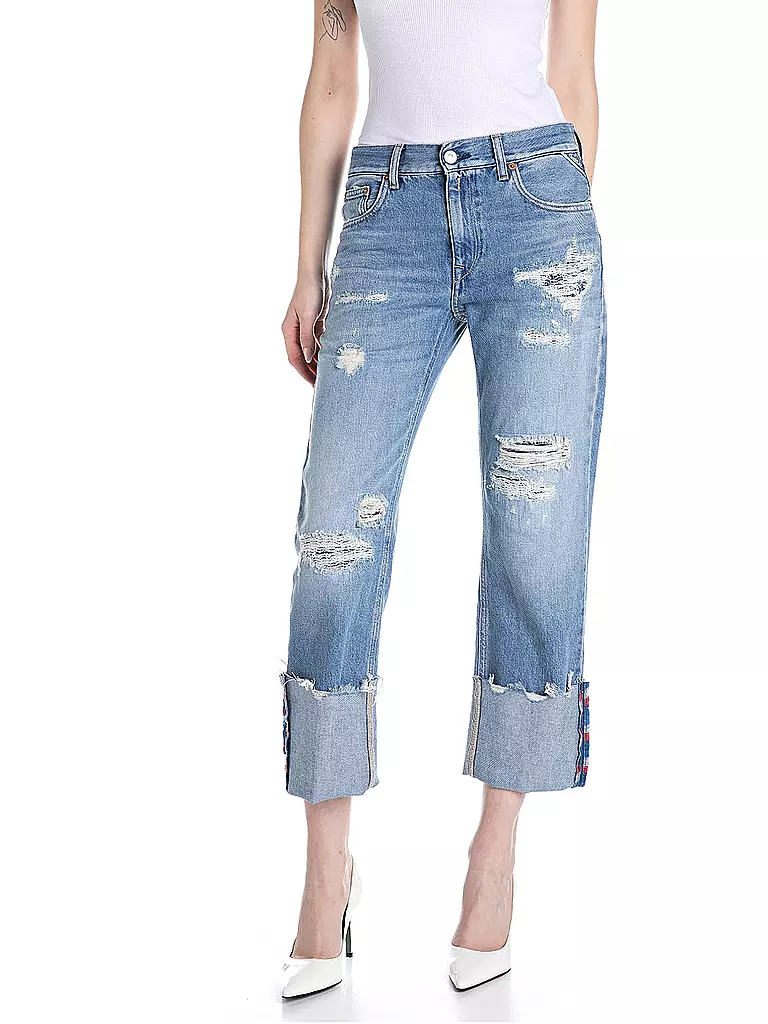 REPLAY | Jeans Straight Fit 7/8 AKEME | Blu chiaro