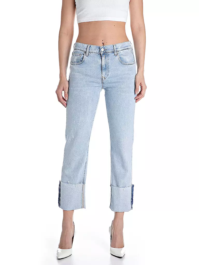 REPLAY | Jeans Straight Fit 7/8 AKEME | Blu scuro
