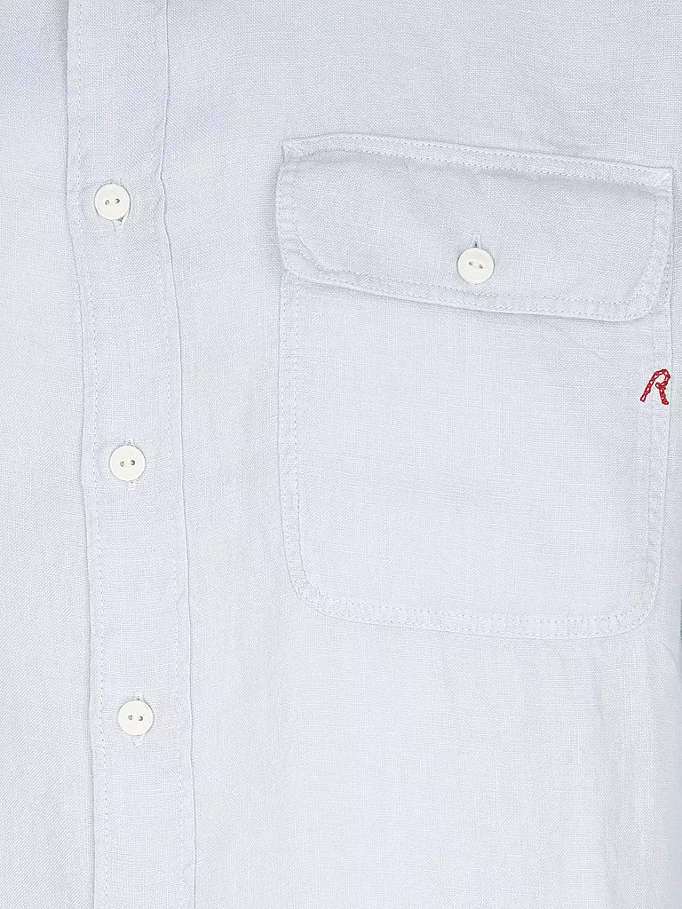 REPLAY | Leinenhemd Regular Fit  | Blu chiaro