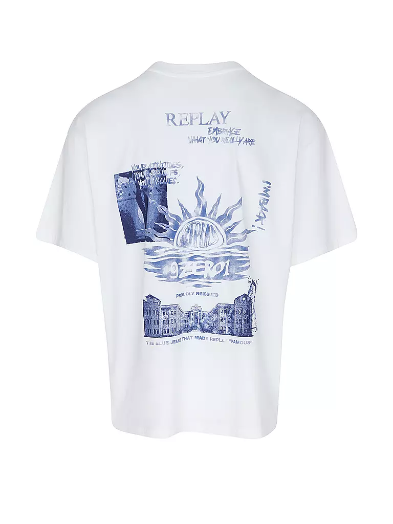 REPLAY | T-Shirt 9ZERO1 | Bianco