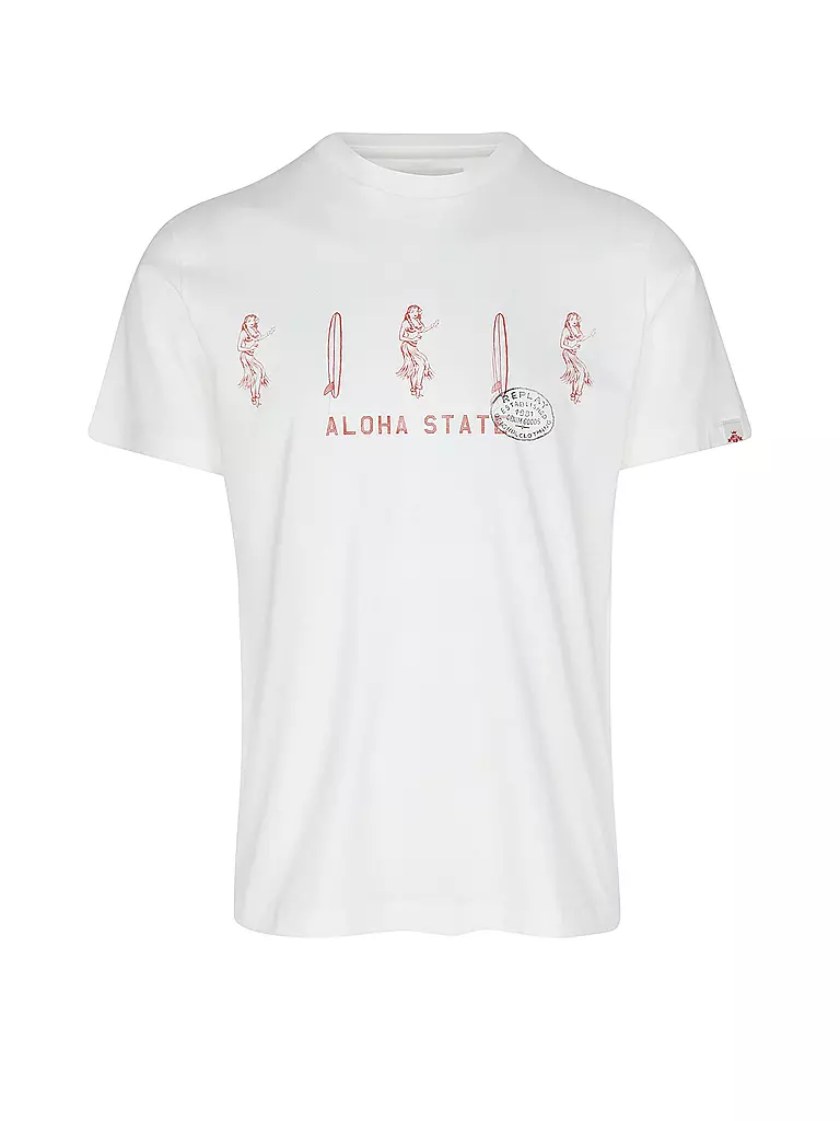REPLAY | T-Shirt ALOHA | Bianco