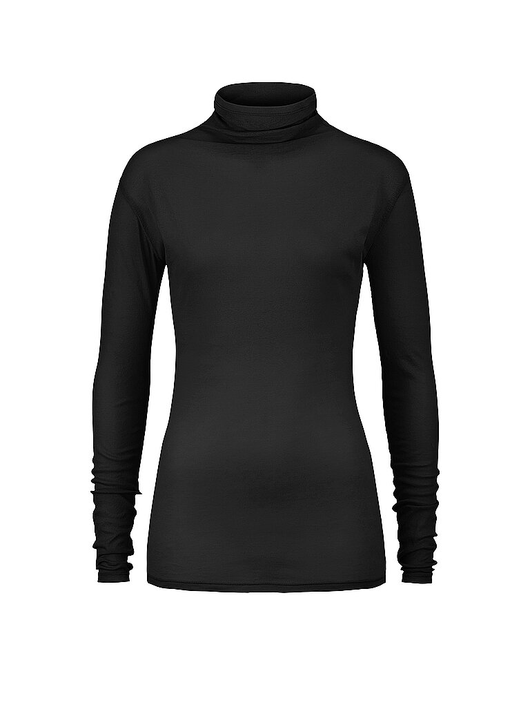 Maglietta a collo alto nero 46