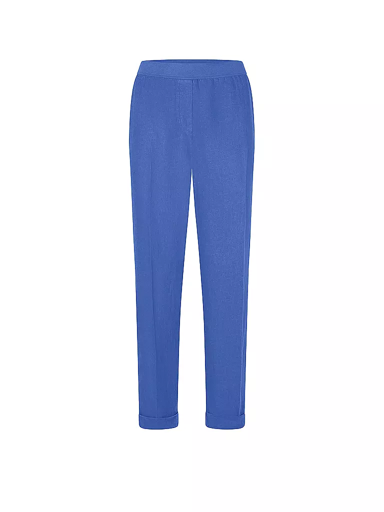RIANI | Chino in lino | Blu