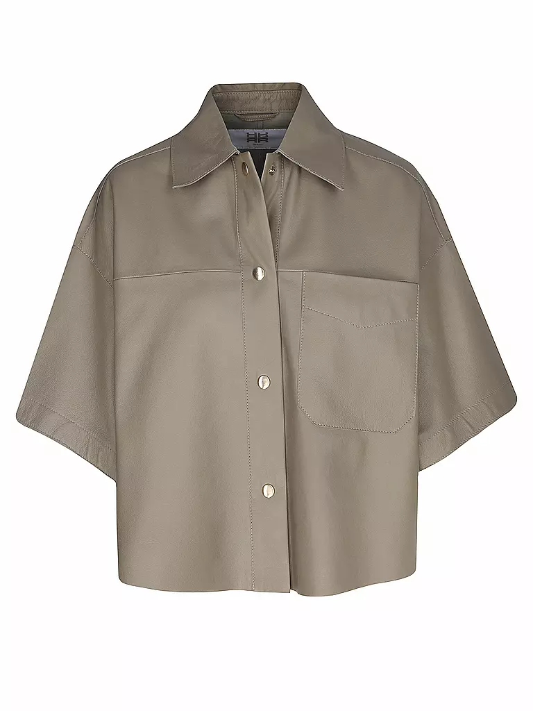 RIANI | Giacca di pelle | Beige