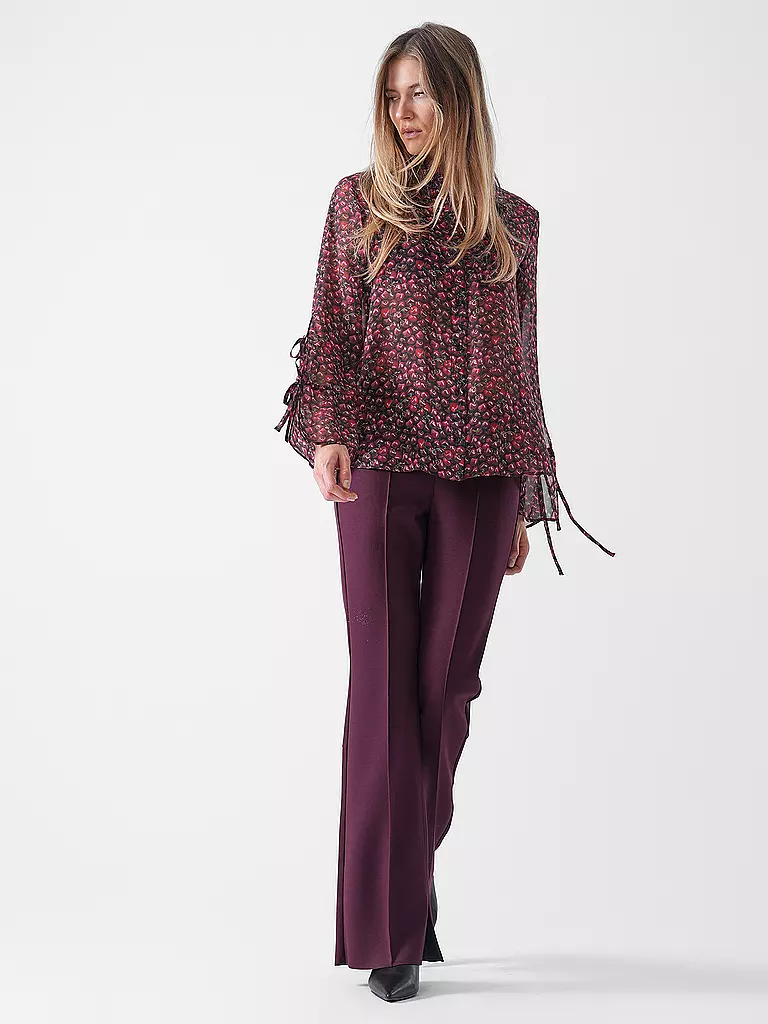 RIANI | Pantaloni bootcut | Rosso scuro