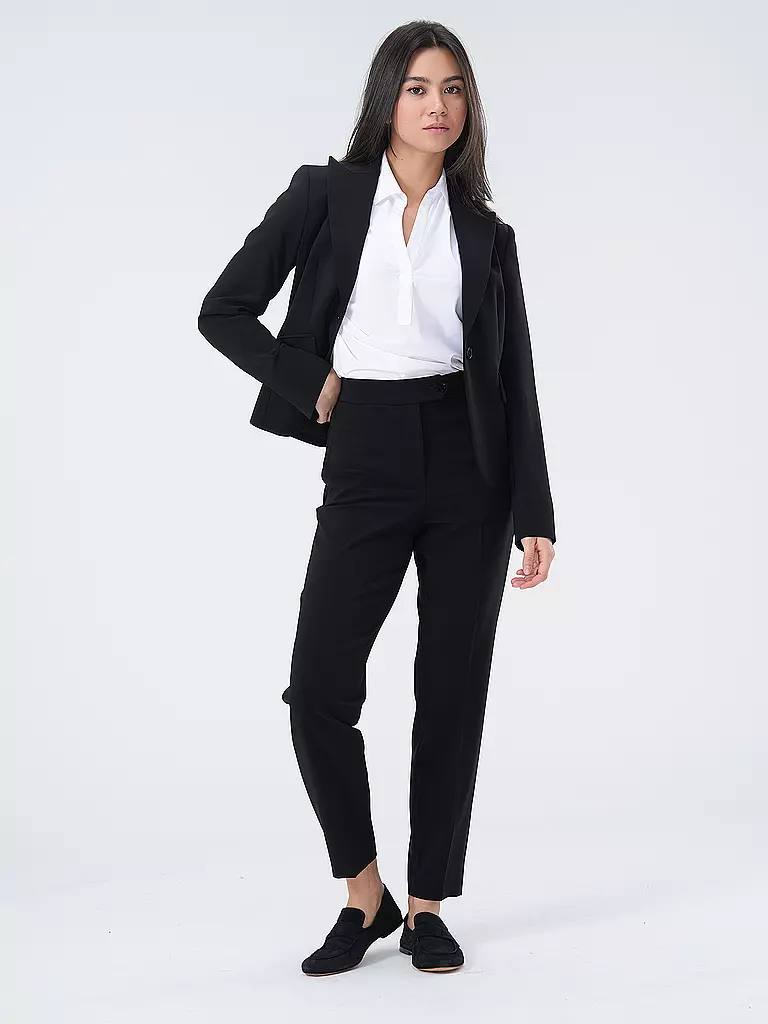 RIANI | Pantaloni business slim fit | Nero