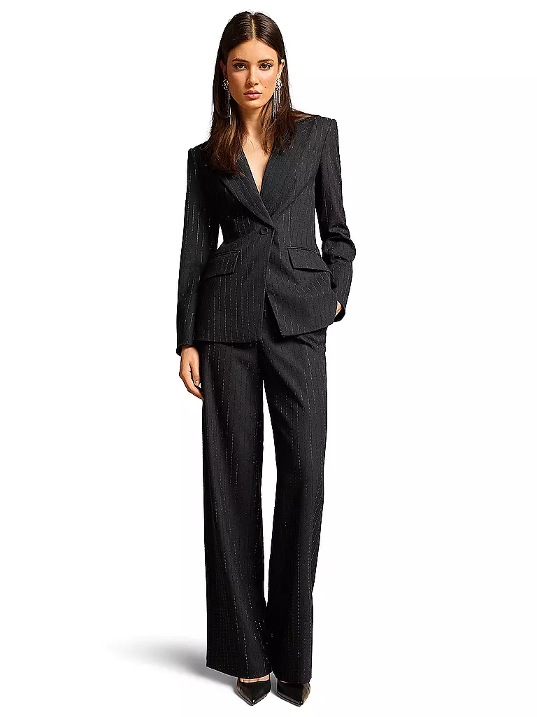 RIANI | Pantaloni business wide fit | Nero