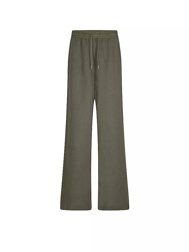 RIANI | Pantaloni di lino | Verde