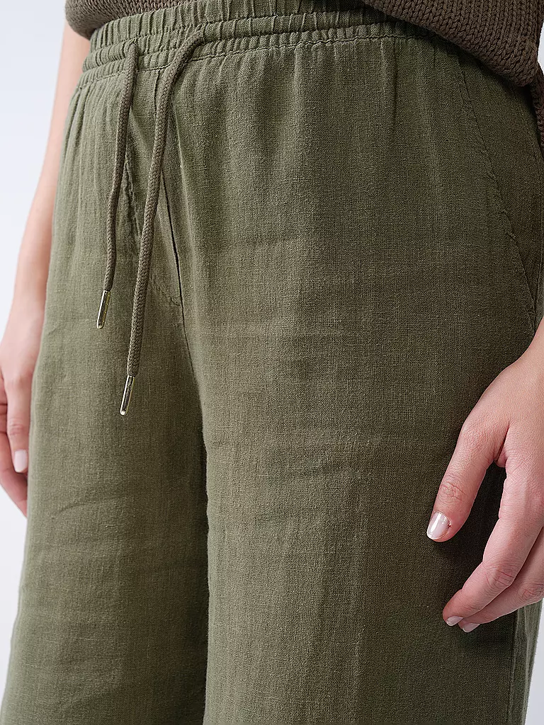 RIANI | Pantaloni di lino | Verde