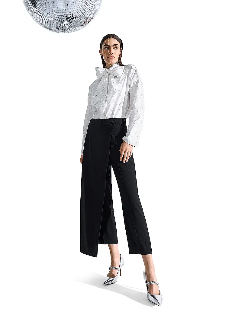 RIANI | Pantaloni Flared Fit 7/8 | Nero