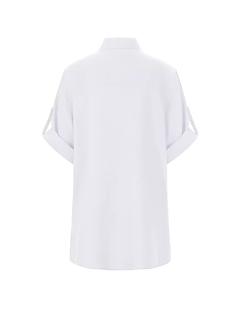 RIANI | Prodotto: Blusa di lino
Marca: RIANI
Colore: bianco
Categorie: Moda, Donna
Tag: Taglie forti

Lunghezza manica: Manica corta
Materiale: Lino
Tipo di colletto: Collo a camicia
Motivo: Tinta unita
Vestibilità (capispalla): Regular
Stile: Pure | 