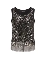 RIANI | Top
Marke: RIANI
Farbe: silber
Kategorien: Mode,Damen
Tags: Große Größen

Ärmellänge: ohne Arm
Ausschnitt: Rundhalsausschnitt
Material: Polyester / Polyamid
Musterung: Unifarben
Passform (Oberbekleidung): Regular
Stil: Pure
Details: Pailletten,Glitze | Argento