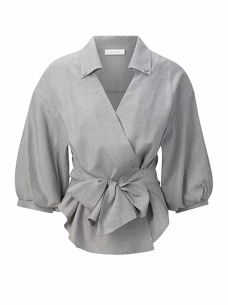RICH & ROYAL | Camicetta a portafoglio | Grigio