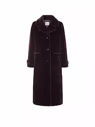 RICH & ROYAL | Cappotto in pelliccia sintetica | Rosso scuro