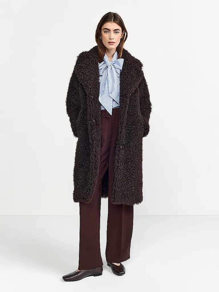RICH & ROYAL | Cappotto in pelliccia sintetica | Marrone