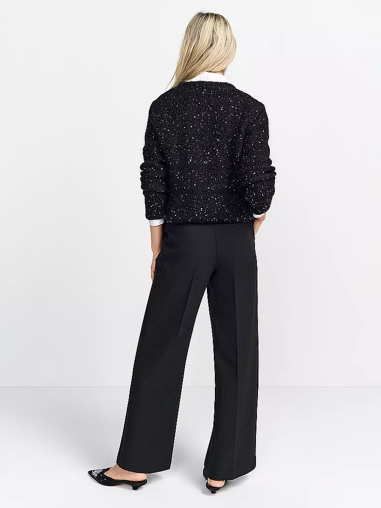 RICH & ROYAL | Cardigan Boxy Fit | Nero