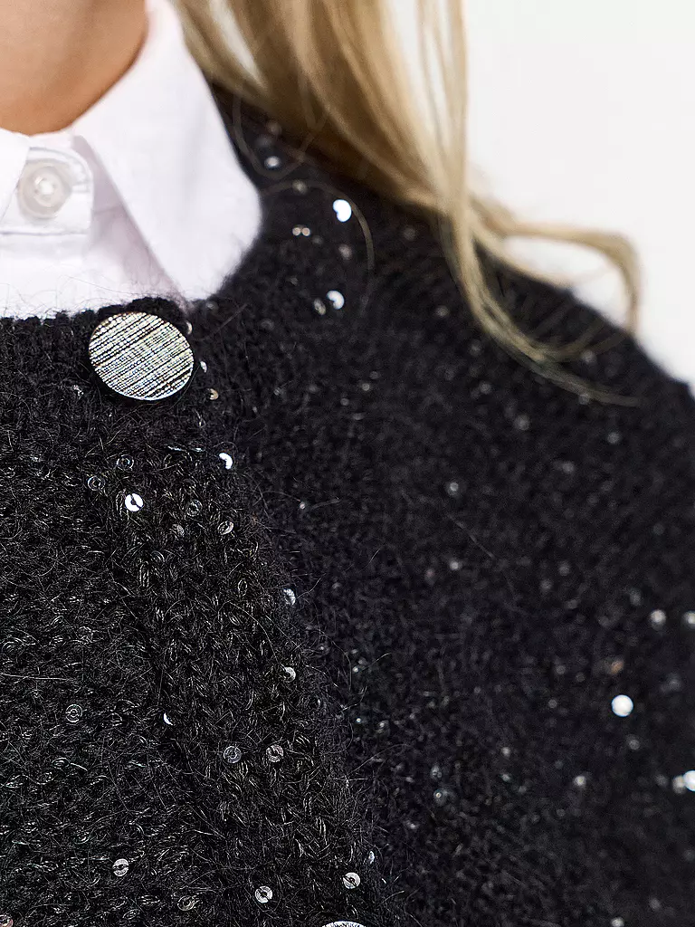 RICH & ROYAL | Cardigan Boxy Fit | Nero