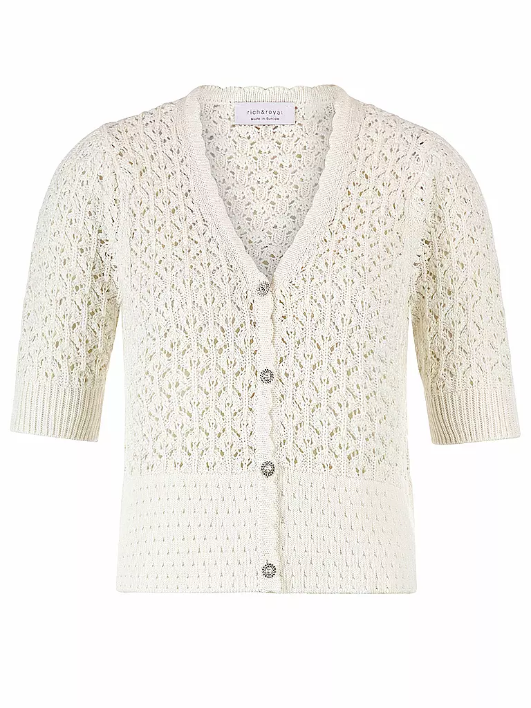 RICH & ROYAL | Cardigan | Crema