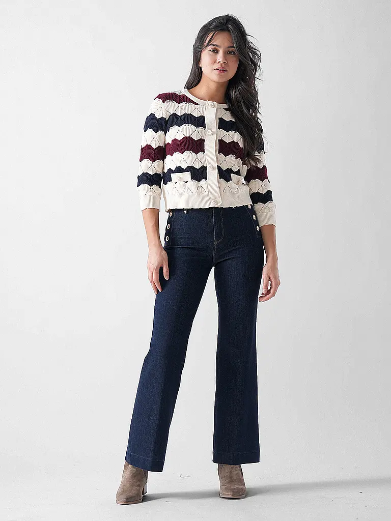 RICH & ROYAL | Cardigan | Rosso scuro