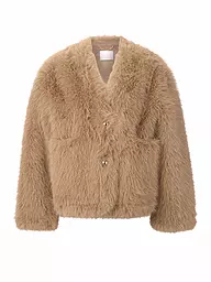 RICH & ROYAL | Giacca in pelliccia sintetica | Cammello