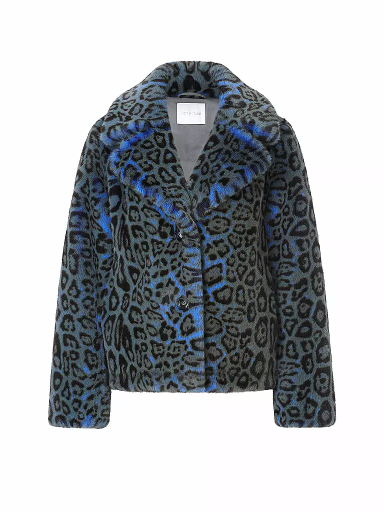 RICH & ROYAL | Giacca in pelliccia sintetica | Blu