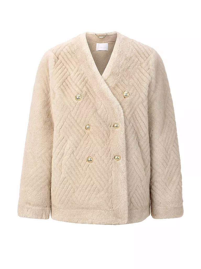 RICH & ROYAL | Giacca in pelliccia sintetica | Cammello