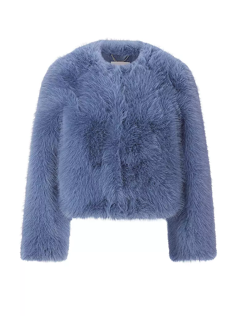 RICH & ROYAL | Giacca in pelliccia sintetica | Blu