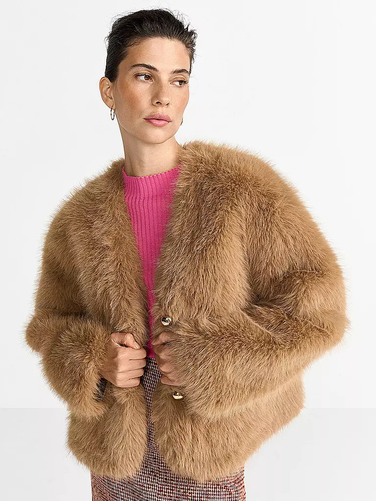 RICH & ROYAL | Giacca in pelliccia sintetica | 