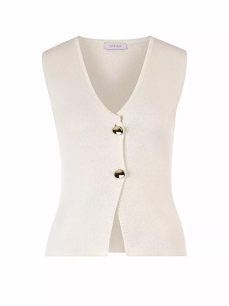 RICH & ROYAL | Gilet | Crema