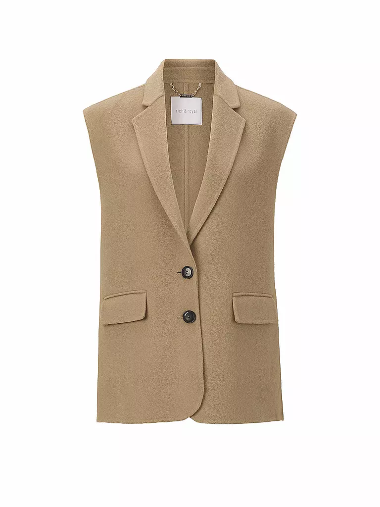 RICH & ROYAL | Gilet | Cammello