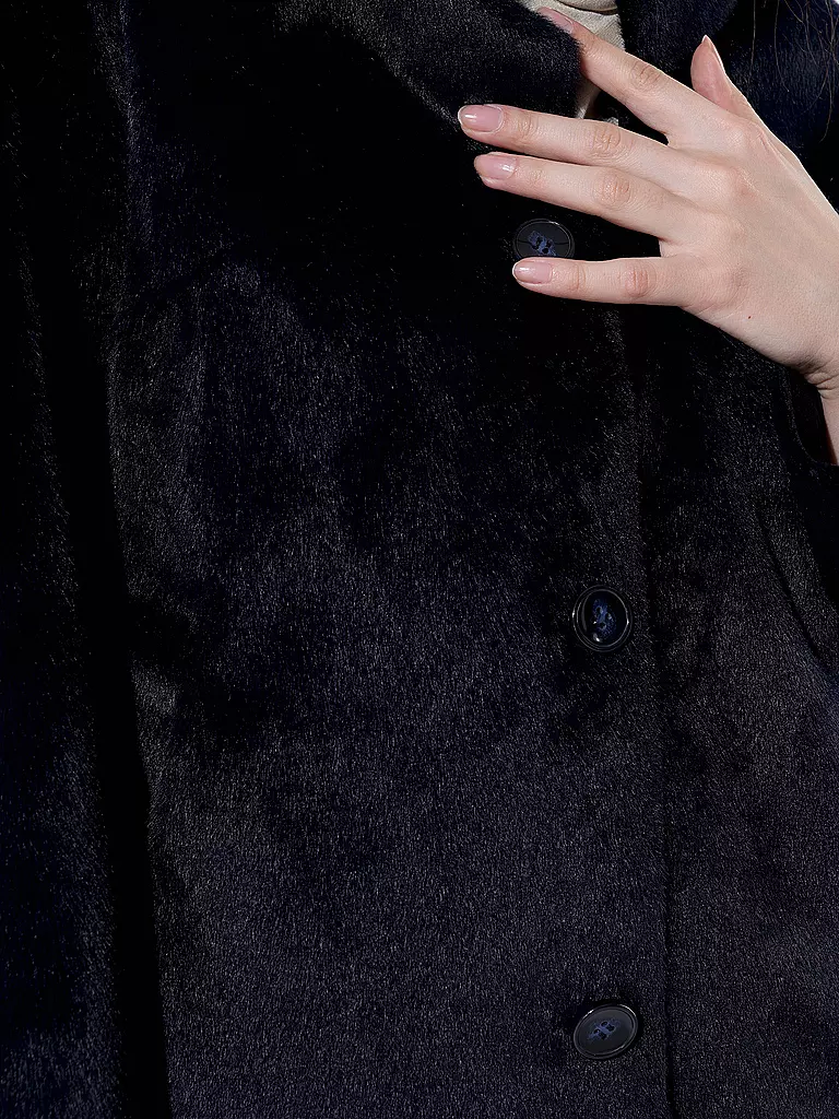 RICH & ROYAL | Jacke in Felloptik | Blu