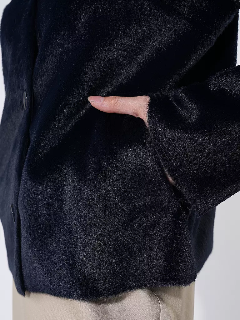 RICH & ROYAL | Jacke in Felloptik | Blu