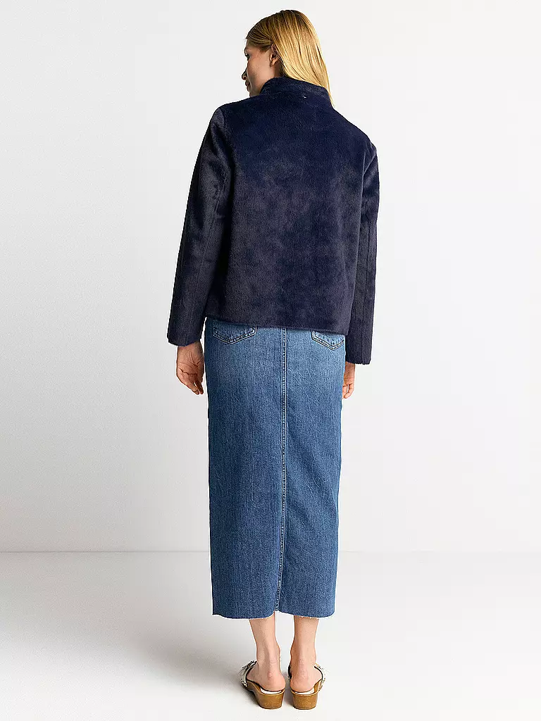RICH & ROYAL | Jacke in Felloptik | Blu