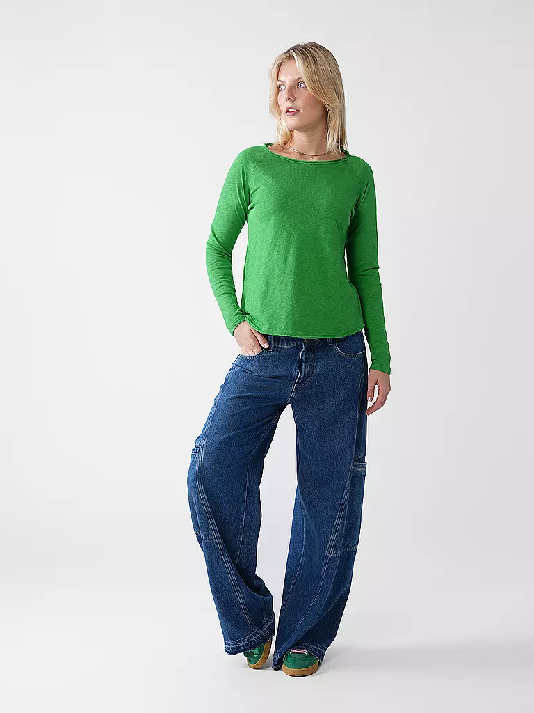 RICH & ROYAL | Langarmshirt | Verde chiaro