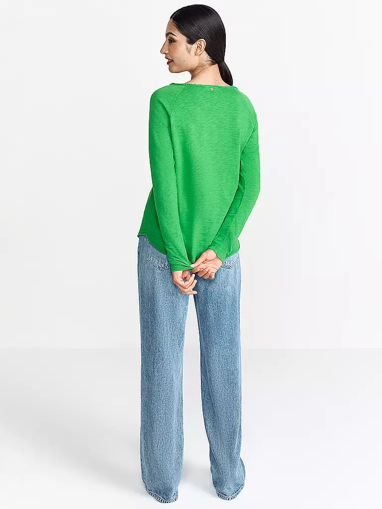 RICH & ROYAL | Langarmshirt | Verde chiaro