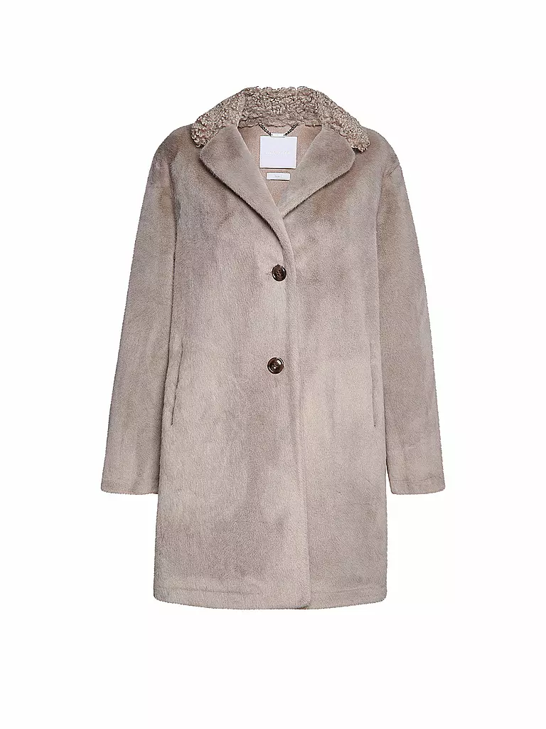 RICH & ROYAL | Mantel in Felloptik | Grigio