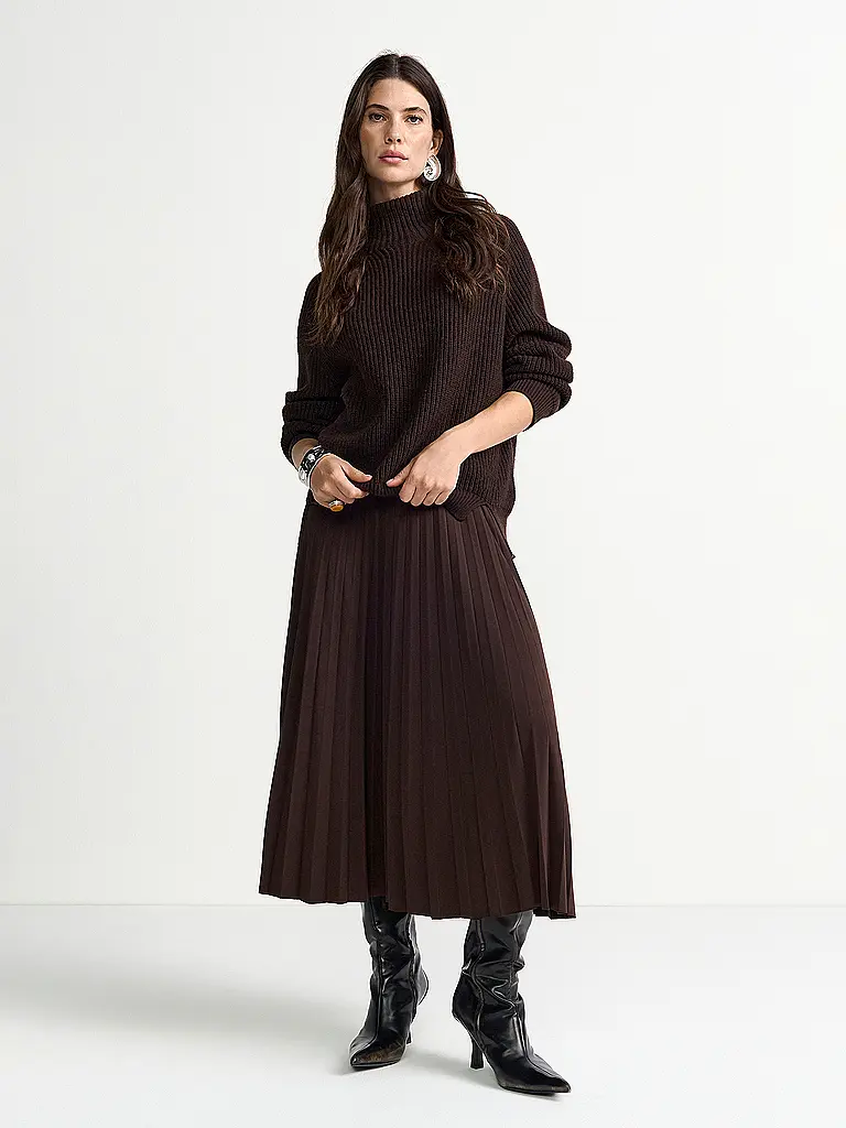 RICH & ROYAL | Midi gonna | Marrone