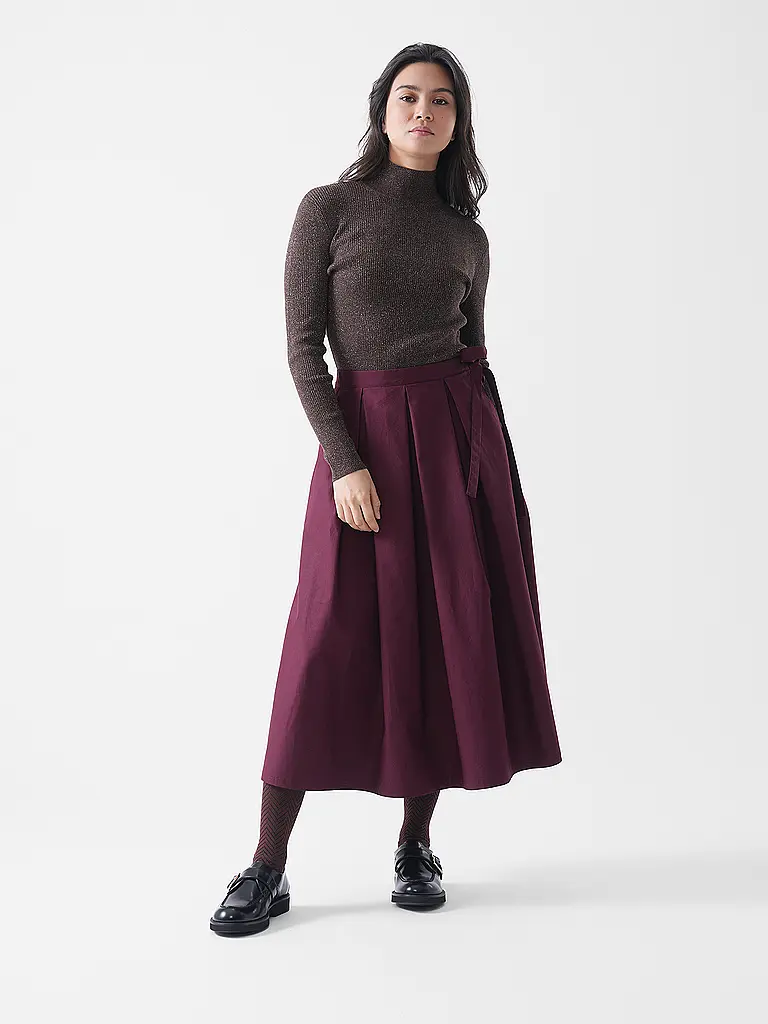 RICH & ROYAL | Midi gonna | Rosso scuro