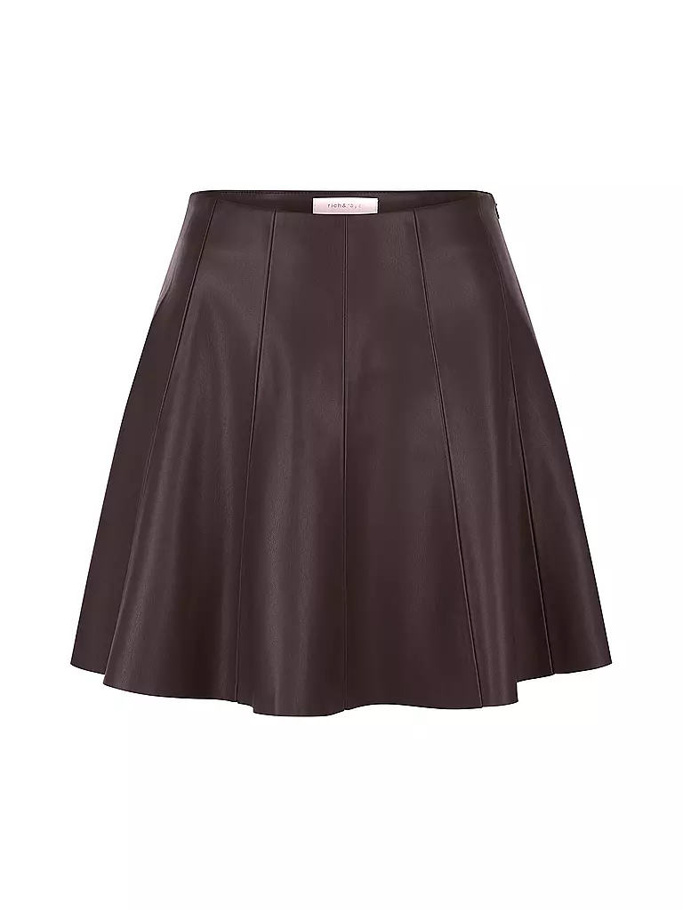 RICH & ROYAL | Mini gonna effetto pelle | Marrone