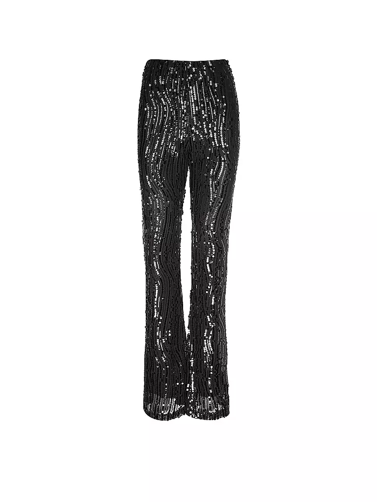 RICH & ROYAL | Pantaloni Flared Fit | Nero