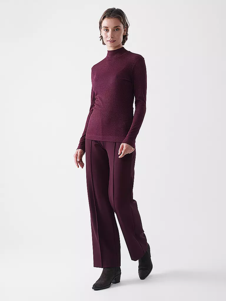 RICH & ROYAL | Pantaloni Marlene | Rosso scuro