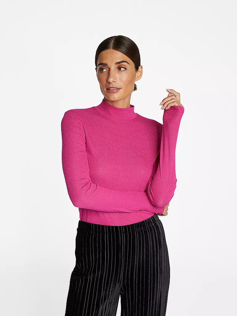 RICH & ROYAL | Rollkragenshirt | Fucsia